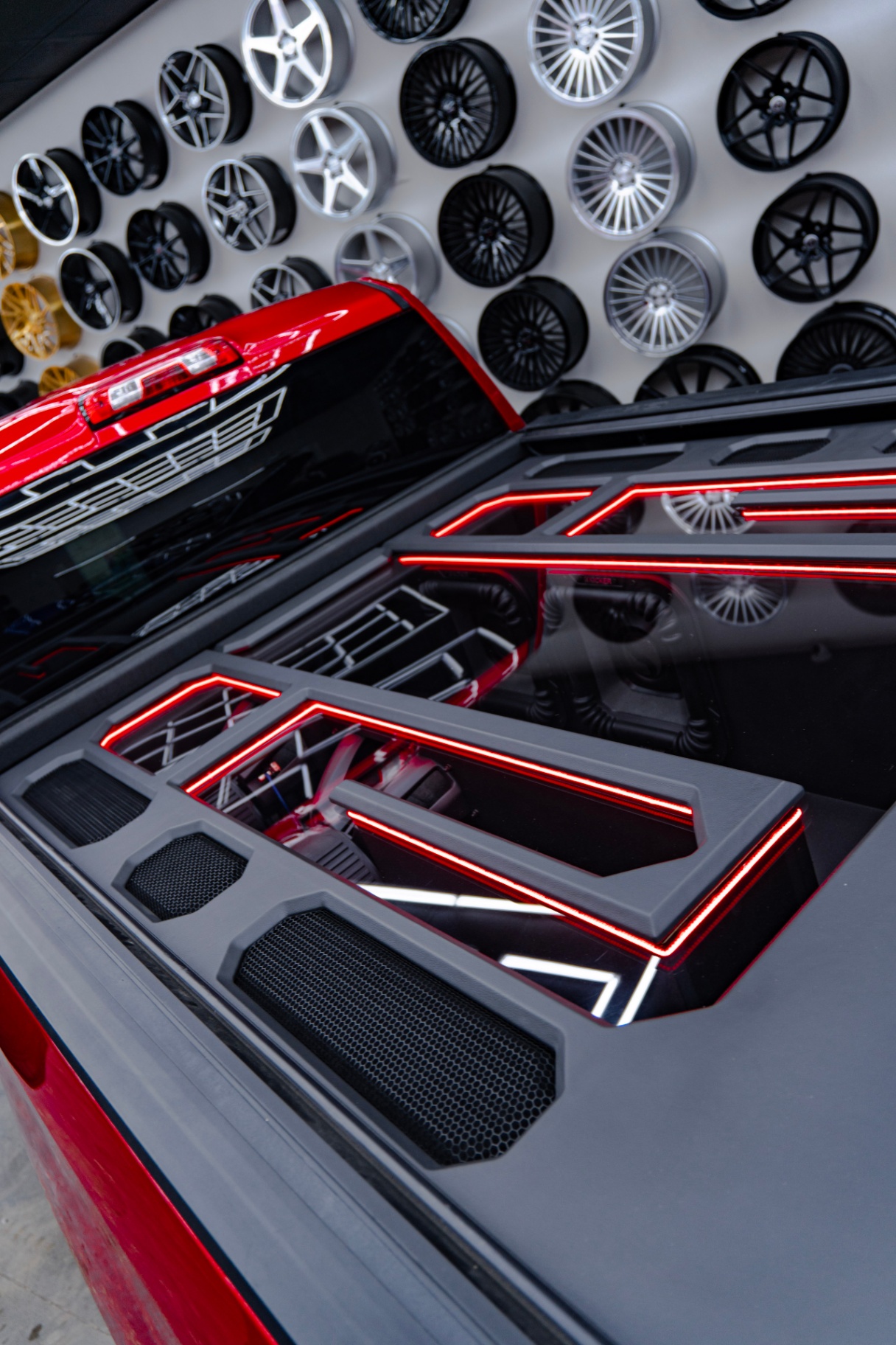 GMC Sierra bed audio build